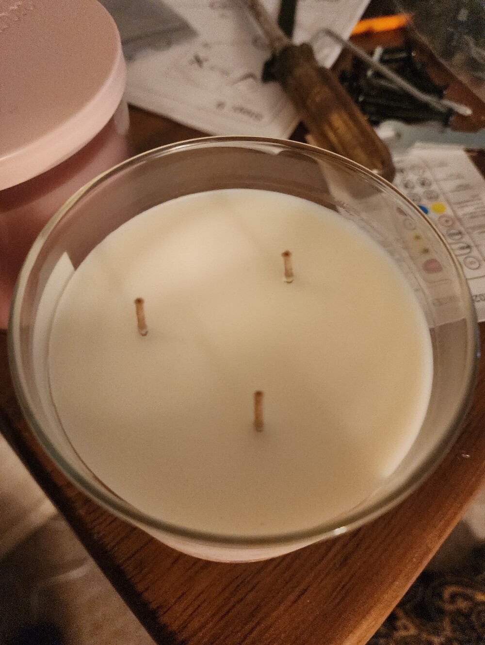 White Barn Watermelon Lemonade & Caramel Cream Soda Candles - Peach, Coral - Picture 2 of 5